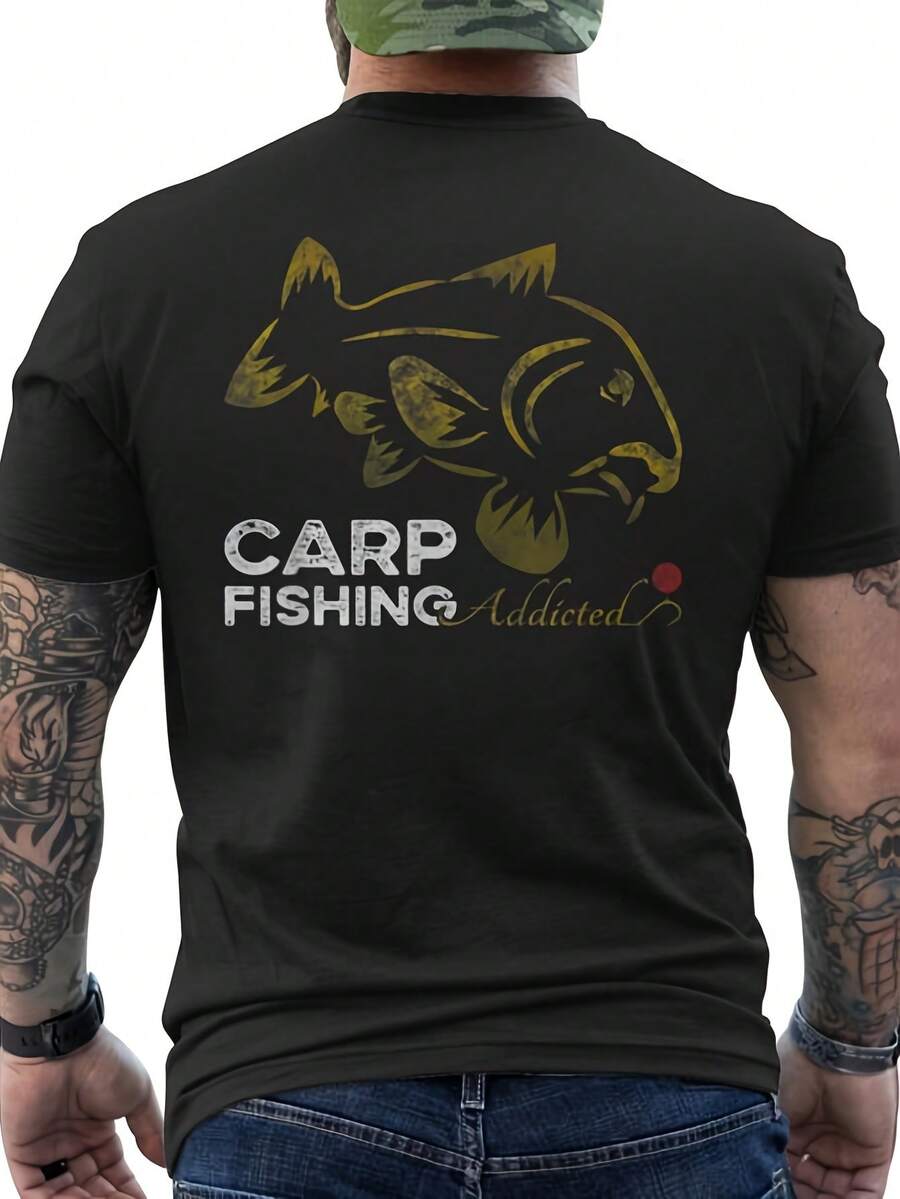 Carp Fishing Kit, Carp Fishing Bait, T-Shirt With "To Fish Joke" Print On The Back - Perfect Gift, Large And Comfortable - A the Picture How - View 1