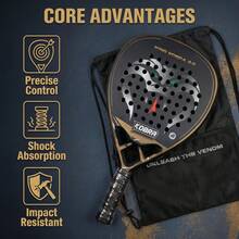 KOBRA KING KOBRA 2.0 Carbon Fiber Paddle Racket, Soft And High-Performance, Suitable For Both Men And Women - Multicolor - View 6