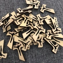50pcs Natural Wooden Cross Pendant, Wooden Cross Made Of Wood, Religious Beads Accessories Pendant, Simple Religious Christian Church Decor, Suitable For Personal Or Church Use - 50 Crosses - View 8