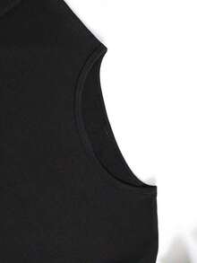 100% cotton Oversize Camiseta gráfica extra grande para mujeres con diseño de bruja y luna negra - Cuello redondo casual, top de manga corta con diseño de brujas volando en escoba, perfecta para primavera y verano, atuendo casual Diseño de luna bruja Tela elástica, para Halloween - Negro - Ver 4
