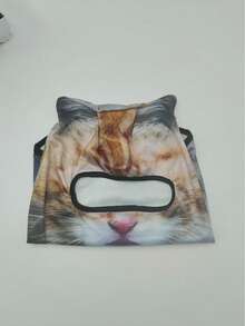 Máscara facial de bicicleta con diseño de orejas de gato y patrón de animal 3D - Protección solar para exteriores, accesorio de fiesta, regalo único para Año Nuevo, Día de San Valentín, Graduación - multicolor - Ver 11