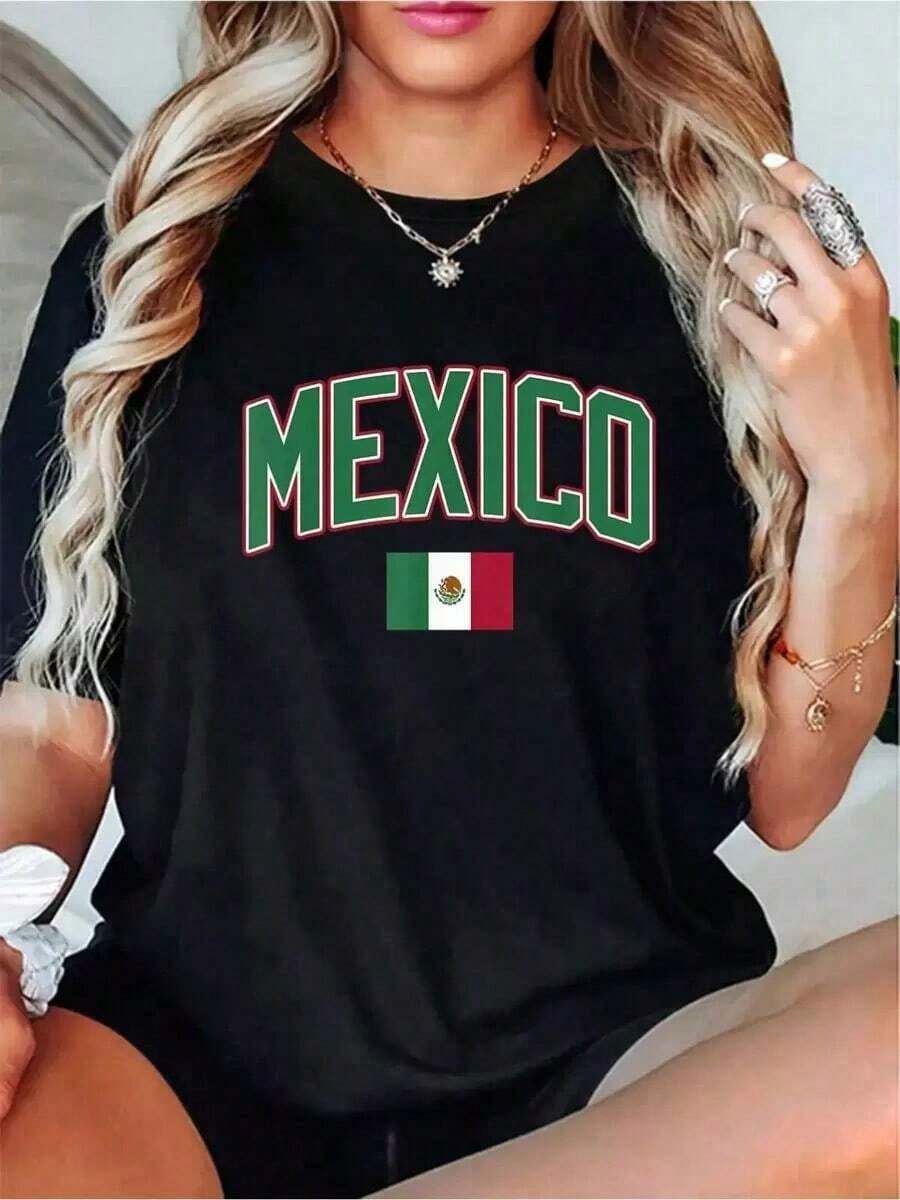 Camiseta Vintage con Gráficos de Fiesta Cultural Mexicana, 100% Algodón, Estilo Mexicano, Hispano, Siesta, Jersey Unisex Esencial - Estilo Streetwear Ajustado y Atemporal, Camiseta Blanca con Gráficos para Latinos y Fanáticos de la Cultura Mexicana, Camiseta de Manga Corta - Negro - Ver 1