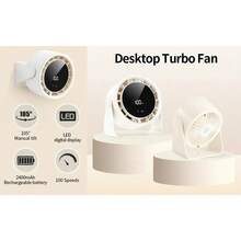 USB Rechargeable Desk Fan, 6 Speeds, 360° Rotation, 0GDS - 1 - View 10
