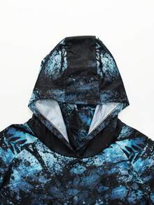 Men's Camo Fishing Hoodie Shirt, UV Protection Long Sleeve Performance Shirt, Quick Dry Breathable Outdoor Sports Top For Summer Adventures Fall - Multicolor - View 4