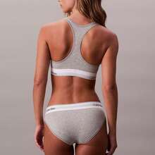 Calvin Klein Icon Cotton Modal Bikini QF8520  Thongs For Women Underwear - Grey Heather - 查看 4