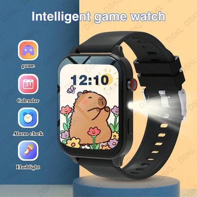 Reloj inteligente para niños con cámara, álbum de fotos, 18 juegos integrados, calculadora, calendario, luz LED - ¡El regalo perfecto de vacaciones para los niños!