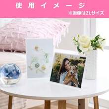 結婚式 ウェルカムスペースハクバ HAKUBA フォトフレーム アクリルLフレーム Lサイズ ヨコ 1 ] まとめ買いセット AMZFACL12-LY 写真たて POP メニュースタンド結婚式 - 12枚セット - チェックする 4