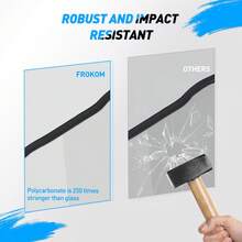 nilight Frokom Front Half Windshield, X3 Half Windshield Fit For 2017 2018 2019 2020 2021 2022 2023 Can-Am Mavericker X3 Turbo / X DS Turbo R / MAX Turbo / MAX X RS Turbo R/2018 X3 900,UTV Wind Deflector Durable Off Road Outdoor Riding Accessory - D - View 5