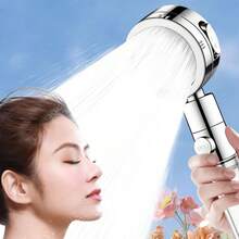 3-Mode High Pressure Handheld Shower Head Set - Filtered Water-Saving Shower Head With Stop Button And Anti-Clogging Nozzles, Includes 59-Inch Hose And Wall Mount Bracket, Suitable For Low Water Pressure Homes - Shower Head - View 5