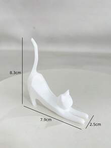 3D打印黑白猫形戒指架 - 非常适合展示和收纳结婚戒指，也可作为生日礼物或办公室装饰。非常适合展示和整理女士珠宝，也是特殊场合的绝佳礼物。梳妆台装饰 - 彩色 - 查看 12