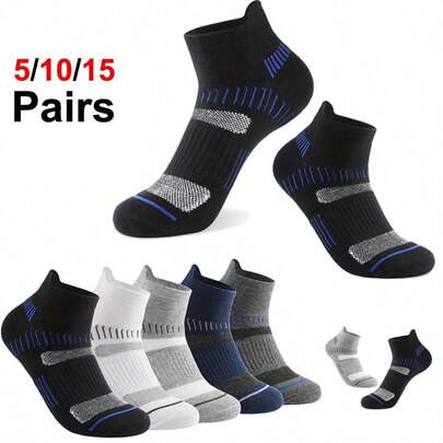 5/10 Pairs High Quality Men Ankle Socks For Man Breathable Running Hiking Sports Socks Mesh Casual Athletic Thin Cut Short Sokken Boat Socks