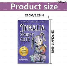 Inkalia 可爱恐怖系列 - 用黑笔涂满白线，展现可爱又恐怖的生物：一本墨水绘制的涂色书，带来全新的反向涂色体验……插图：可爱又恐怖的万圣节系列 - 恐怖可愛 - 查看 6