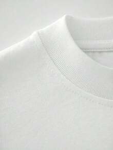 Camiseta de Talla Grande para Hombre con Patrón de Estrellas Rosadas Texturizadas, Cómoda, Suave, de Manga Corta, 100% Algodón, 220 g/m², Unisex - Negro - Ver 4