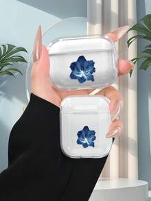 Ốp tai nghe cá nhân hóa thời trang và đa năng, thiết kế in 2D họa tiết hoa trừu tượng màu xanh dương, sáng tạo và phong cách, thích hợp làm quà tặng cho bạn gái, bạn thân, vợ, người yêu, dì, sếp, chị gái, bạn cùng lớp, giáo viên, quà sinh nhật, quà lễ hội, trong suốt và cảm giác mượt mà, bảo vệ toàn diện, chống bụi và chống nước, vỏ mềm, tương thích với tai nghe 2/3/4/PRO/PRO2/PRO3. - Trong sáng - Xem 4