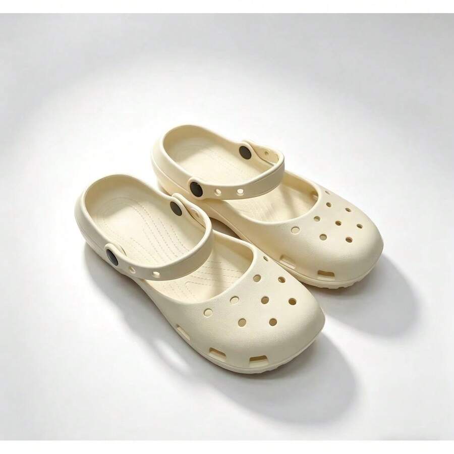 Ballett-Clogs, EVA, bequem, leicht, rutschfest, Gartenschuhe, Strandschuhe - Khaki - Übersicht 1