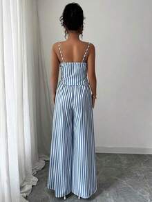 Conjunto de dos piezas para mujer para uso diario - Azul - Ver 2