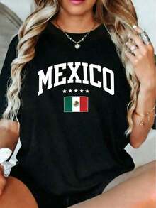 Vintage T-Shirt With Mexican Cultural Fiesta Graphics, 100% Cotton, Mexican Style, Hispanic, Siesta, Essential Unisex Jersey - Slim Fit And Timeless Streetwear Style, White Graphic T-Shirt For Latinos And Fans Of Mexican Culture, Short Sleeve T-Shirt - 黑色 3 - 查看 1