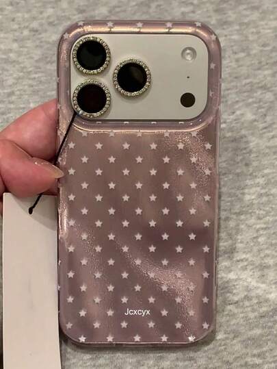 Funda de teléfono minimalista con brillo rosa, adecuada para iPhone 17Pro Max, 17Pro, 17, 17Air, 16Pro Max, 16Pro, 16, 15Pro Max, 15Pro, 15, 15Pro Max, 14, 13, 12, 11 y otros modelos, funda de teléfono linda y a prueba de golpes