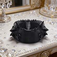 1 pièce Décoration et rangement en forme de tête de dragon noire, style gothique sombre et design unique cool. Sert à la fois de décoration et de rangement pour petits articles, convient pour le bureau ou la voiture, accessoire créatif - 1 ornement de rangement pour robinet - Voir 10