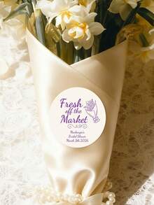 Customized Wedding Thank You Stickers, Waterproof Round Labels Printed With Couple's Names, Date And Eucalyptus Leaf Pattern, Suitable For Wedding Favors, Gift Bags, Boxes And Party Decorations - Multicolor - View 14