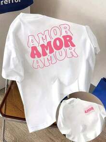 Camiseta de talla grande para mujer, estilo casual, holgada, para verano, de algodón suave y transpirable, modelo 2069, nueva, transpirable y cómoda. - Blanco - Ver 11