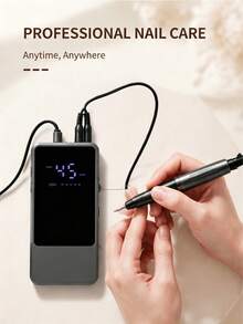 مثقاب أظافر كهربائي احترافي بسرعة 45,000 دورة في الدقيقة، قابل للشحن عبر USB، سرعة قابلة للتعديل، أداة مانيكير وباديكير منخفضة الضوضاء والحرارة، مناسبة لأظافر الأكريليك/الجل، متوفرة باللون الذهبي الوردي والأسود، مناسبة للاستخدام المنزلي DIY وصالونات الأظافر - متعدد الألوان - مشاهدة 6