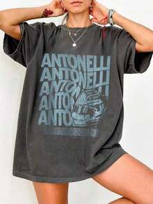 Camiseta Vintage Kimi Antonelli F1 de Ula O Ne Racing, Estilo Bootleg de los 90, Gráfica, Regalo para Fanáticos del Automovilismo, Unisex.YPXB - Negro - Ver 10