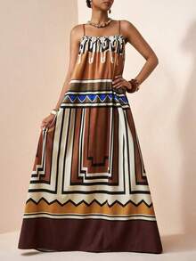 Women Midi Dresses - Multicolor 3 - View 8