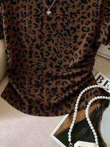 Set de 3 piezas de tops para mujer para exteriores, en color champán, marrón moca y negro, nuevas llegadas de verano, camiseta ajustada con pliegues, de moda y versátil, con estilo callejero fotogénico, imprescindible, de vuelta al colegio, que lla - Multicolor 11 - Ver 3