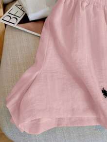 Conjunto informal vintage de 2 piezas, versátil y de moda - Rosa vieja - Ver 6