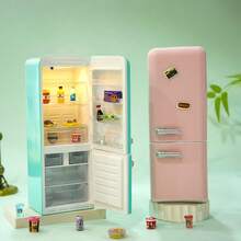 迷你冰箱玩具套組，玩具屋迷你冰箱，MINI品牌食物球玩具，捏捏玩具，教師節禮物，畢業禮物 - 彩色 - 查看 6
