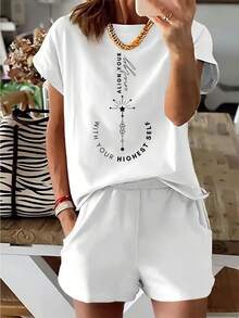Ropa de Verano, Ropa Elegante para Fiesta para Mujer, Elegancia Casual, Top Corto, Estilo Exótico, para Picnic en la Playa, Tops Cortos, Camisetas Bonitas 100%, Almacén Local - Blanco - Ver 5