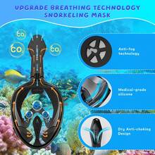 Adult Snorkeling Set Includes Fins, Adjustable Open Heel Swimming Fins, Suitable For Beginner And Snorkeling Enthusiasts With Storage Bag, Applicable For Swimming Pool, Beach And Travel - Multicolor - View 3