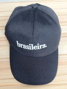 1 Mũ lưỡi trai in chữ "Brasileira", kiểu dáng thời trang đường phố, mũ chống nắng có thể điều chỉnh, thích hợp cho sử dụng hàng ngày và phong cách đường phố. - Nhiều màu - Xem 11