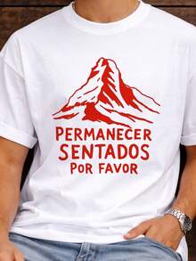 Permanecer Sentados Por Favor Shirt, Funny Shirt, Matterhorn Shirt, Inspired Tee, Hand Drawn Graphic Tee, Park Outfit - Negro - Ver 6
