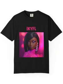 Camiseta negra con estampado de cabeza de muñeca / Camiseta rosa estampada camisas de mujer sudaderas para mujer sueter blusa casual mujer verano vestidos de graduación - Negro - Ver 6