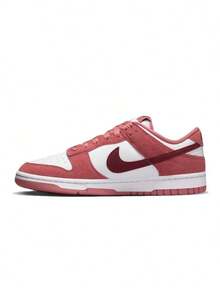 Nike Giày thể thao nữ cổ thấp đa năng DUNK Classic Retro Casual - Trắng/Đỏ - Xem 1