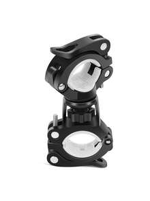 1pc Bicycle Flashlight Holder Lamp, Mountain Bike Night Riding Front Light Fixed Bracket Clip Cycling Accessories - Multicolor - View 11