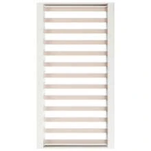 Estructura de cama vidaXL blanca de 90x200 cm en madera maciza. - Multicolor - Ver 5