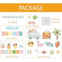 Hello Summer - Tablero de anuncios para decoración - Verano - Ver 4