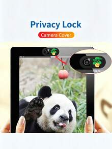 3 piezas Cubierta de privacidad deslizante para cámara web de planta linda - Adecuada para cámara de portátil/teléfono/tableta Accesorio de protección de cámara web ultra delgado Cubierta deslizante de cámara anti-hacker - Multicolor - Ver 6