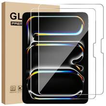 2入裝螢幕保護貼，相容 iPad /2/3/4/5/6/7/8/9/10/11 2015/2024/2025 Air Mini 5代/4代 (Air 5/4, 10.9 吋, 2022/2020) Pro 10.2/11/10.5/9.7/12.9/13 吋 (2022/2021/2020/2018) 平板電腦－強化玻璃，保護殼友善，相容 Apple Pencil - 2pcs - 查看 25