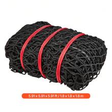 Round Bale Hay Net, 5.91 X 5.91 X 5.91 Ft, 1.65 Inch Holes, PE Material, Knotless Design, With Zip Ties, Needle Shuttle, Repair Twine And Storage Bag, Slow Feeder Round Bale Net For Horses - Medium Mesh, Knotless, 6*6*6 ft - 查看 10