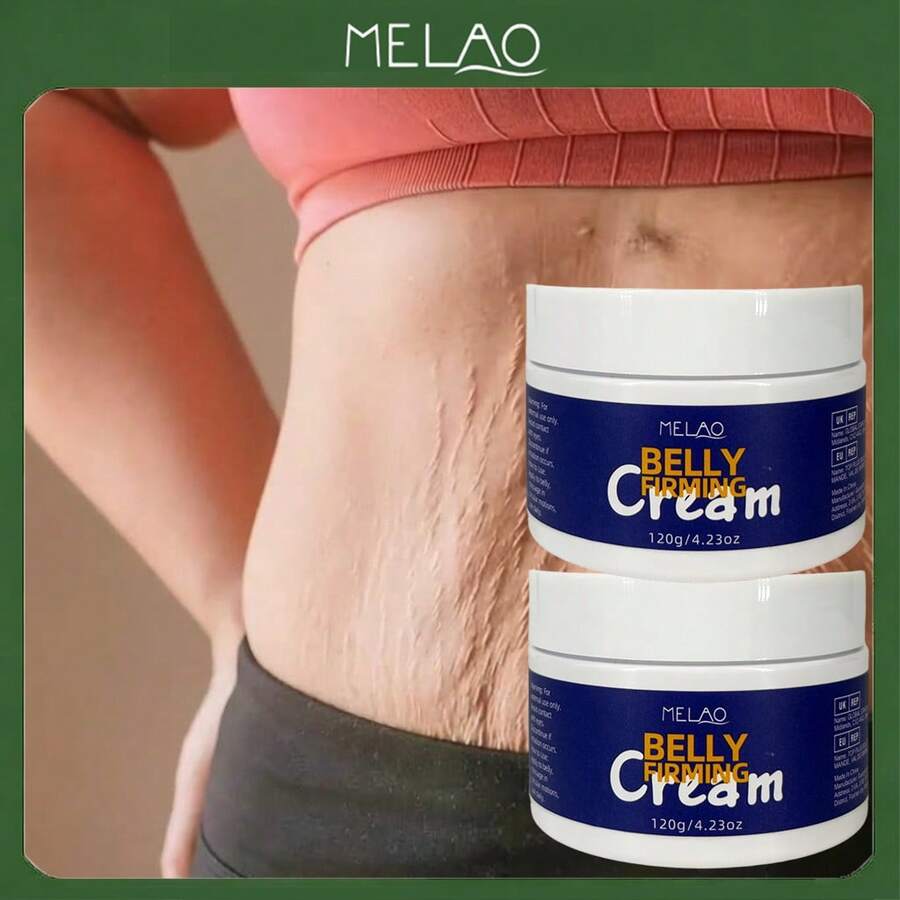 2 支装 MELAO 腹部紧致霜 120 克，保湿滋养身体乳，改善肌肤弹性和质地，令肌肤光滑、紧致、有弹性，适用于腹部及全身护理 - 2個 - 查看 1