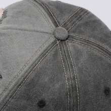 Gorra de béisbol con estampado de tiburón desgastado, estilo vintage y versátil de hip hop, adecuada para la calle, viajes, ajustable, para todas las estaciones - Tiburón parche - Ver 10