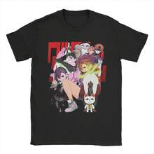 Camiseta unisex de algodón con estampado divertido de manga corta y cuello redondo. Camiseta clásica de algodón grueso de 220 g, suave y transpirable con excelente elasticidad, agradable para la piel y cómoda para usar todo el día. Diseño clásico y casual fácil de combinar, ideal para salidas diarias, ropa urbana, deportes, citas y reuniones informales durante todo el año. - Negro - Ver 1