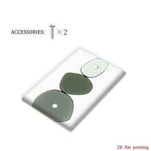 1pc Minimalist Stacked Stone Pattern Switch Panel, Wall Decor Outlet Cover, Multi-Scene Adaptable, Wabi-Sabi Style Home Decor Accessory - Multicolor - View 15
