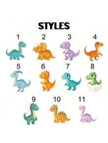 Customized Dinosaur Keychain For Kids, Personalized Name Engraving, PU Leather Material Key Ring, Cute Cartoon Backpack Charm, Back To School - Multicolor - View 7