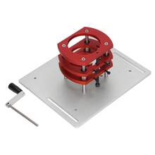 24x20cm Router Lifting Kit With Plate, Flip Board Trimming Machine For Woodworking, Trimming, Beveling, And Engraving - Silvery - View 6