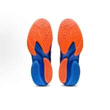 ASICS Court FF 3 Novak Synthetic Leather Comfortable And Versatile Low-Top Tennis Shoes For Men, Blue And Orange - 1041A361-960 - Xem 7